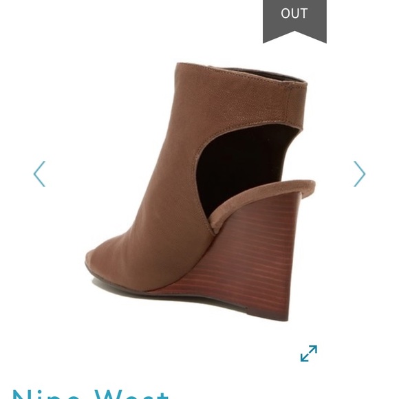 Nine West leather open toe bootie - Picture 3 of 6